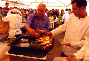 Lobster Festival. Guarda, A. (Pontevedra). Jul 04,2014.