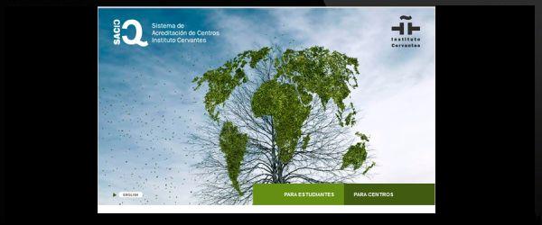 Cervantes Institute's system of accreditation website © Instituto Cervantes